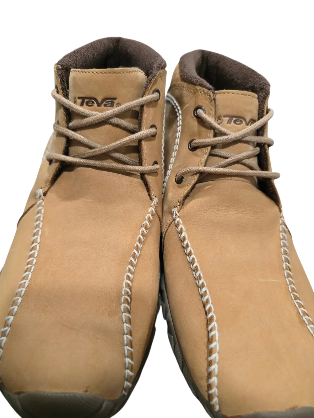 Teva 6561 Men's Tan Moccasin-Style Casual Chukka | Ankle Boots | Size 12
